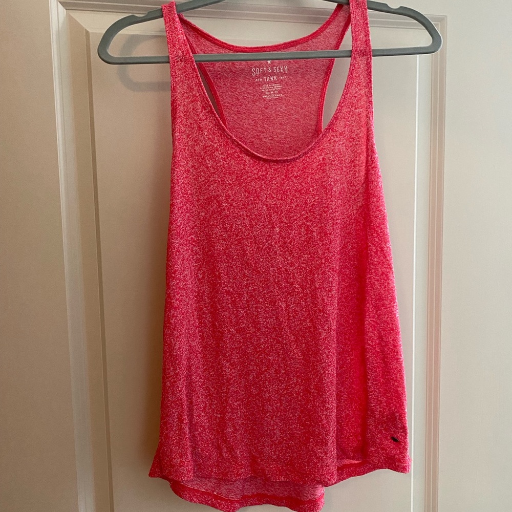 American Eagle Soft & Sexy red tank, size M